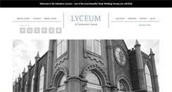 Desktop Screenshot of lyceumgalveston.com